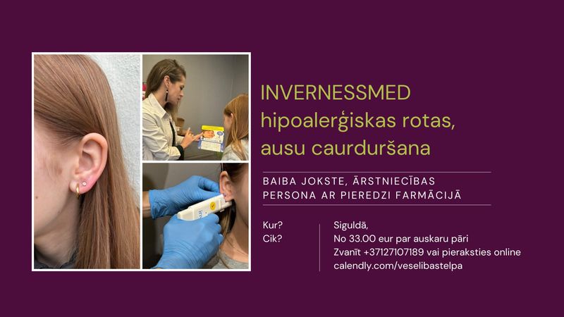 ausu caurduršana, pīrsings, Sigulda